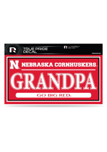 Nebraska Cornhuskers True Pride Grandpa Auto Decal - Red