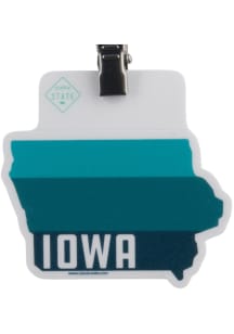 Iowa Ombre State Shape Stickers - Teal