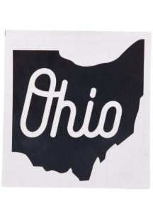 Ohio Script State Stickers - Black