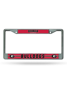 Georgia Bulldogs Standard Chrome License Plate Frame - Silver