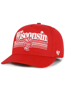 47 Wisconsin Badgers Script Fade Hitch Adjustable Hat - Red