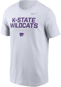 Nike K-State Wildcats White Team Short Sleeve T Shirt