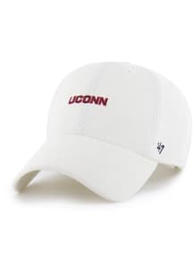 47 UConn Huskies Natural Mini Script Cord Clean Up Womens Adjustable Hat