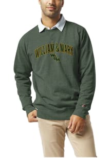 William & Mary Tribe Mens Green Heritage Classic Crew Long Sleeve Fashion Sweatshirt