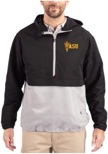 Cutter and Buck Arizona State Sun Devils Mens Black Charter Eco Pullover Jackets