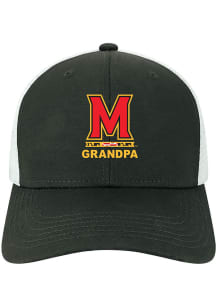 Legacy Maryland Terrapins Grandpa Mid Pro Snap Trucker Adjustable Hat - Black