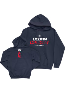 Melvin Hills UConn Huskies Mens Navy Blue NIL Rush Player Hood