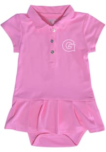 Georgetown Hoyas Baby Girls Pink Caroline Short Sleeve Dress