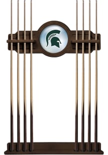 Michigan State Spartans Solid Wood Cue Rack Pool Table