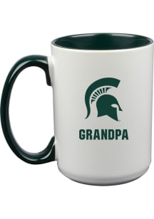 Michigan State Spartans Grandpa 15oz Ceramic Mug - White