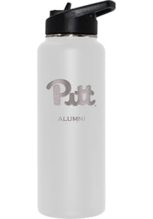 Pitt Panthers Alumni 34oz Stainless Steel Bottle - White
