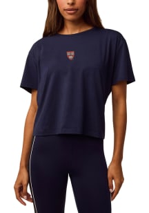 Greyson Harvard Crimson Womens Blue-Navy Sloan Short Sleeve Plus Tee