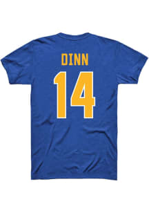 Kiana Dinn Pitt Panthers Blue Womens Volleyball Shirzee Short Sleeve Player T Shirt