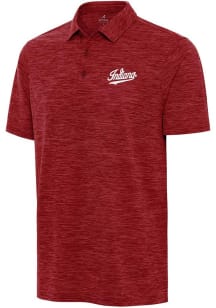 Antigua Indiana Hoosiers Mens Crimson Eternal Short Sleeve Polo