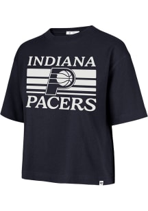 47 Indiana Pacers Womens Navy Blue Go Team Reed Short Sleeve T-Shirt