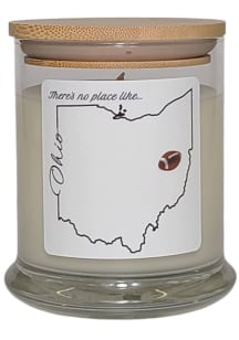 Ohio Ohio State White Candle