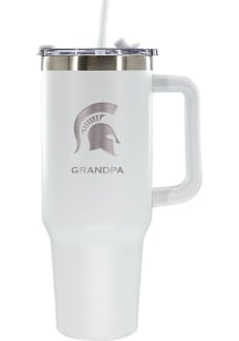 The Memory Company Michigan State Spartans Grandpa 40oz Stainless Steel Tumbler - White
