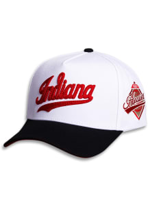 Woodn Grail Indiana Hoosiers Color Splash Adjustable Hat - White