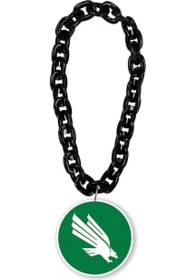 North Texas Mean Green Fan Chain Spirit Necklace
