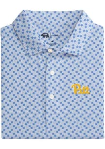 Onward Reserve Pitt Panthers Mens Blue Tile Short Sleeve Fashion Polo