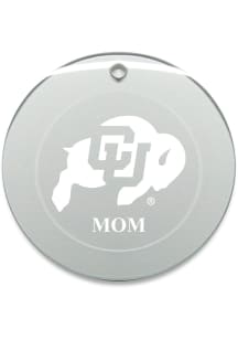 Colorado Buffaloes Mom Round Ornament - White
