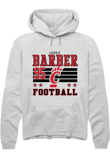 Lendric Barber Cincinnati Bearcats Mens White Football NIL Striped Player Hood