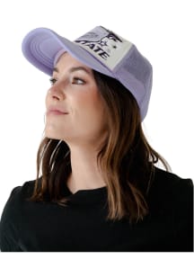 Gameday Social K-State Wildcats Purple Layered Patch Trucker Womens Adjustable Hat