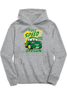 Vive La Fete Oregon Ducks Youth Grey Full Speed Long Sleeve Hoodie