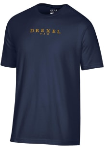 Gear For Sports Drexel Dragons Navy Blue Embroidered Short Sleeve T Shirt
