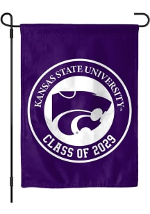 K-State Wildcats Class of 2029 Garden Flag - Purple