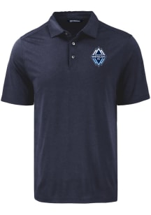 Cutter and Buck Vancouver Whitecaps FC Mens Navy Blue Coastline Eco Short Sleeve Polo
