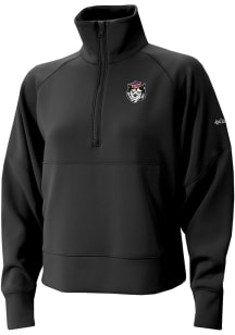 Columbia Washington Huskies Womens Black Vault Heat Seal Wickham Hills Qtr Zip Pullover