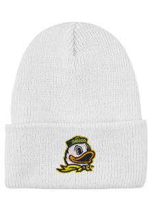 LogoFit Oregon Ducks White North Pole Youth Knit Hat
