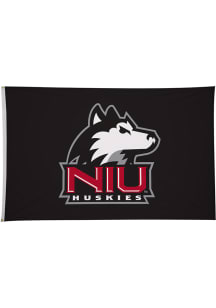 Northern Illinois Huskies 5' x 8' Silk Screen Grommet Flag - Black