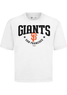 Levelwear San Francisco Giants White Signature Knit Archway Short Sleeve Fashion T Shirt