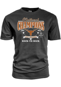 Blue 84 Texas Longhorns Black 2026 Women's College World Series Champions Short Sleeve T Shirt