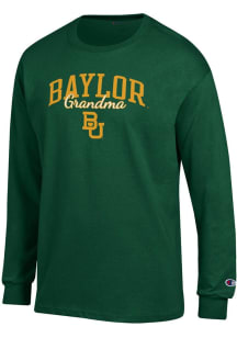 Champion Baylor Bears Green Grandma Script Jersey Long Sleeve T Shirt