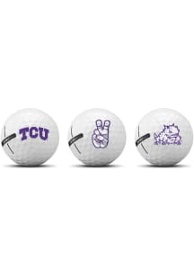 TCU Horned Frogs 3 Pack Golf Balls