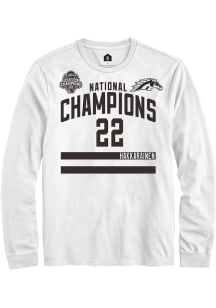 Iiro Hakkarainen Western Michigan Broncos White NIL 2025 National Champions Shirzee Long Sleeve Pl..