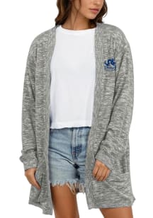 Drexel Dragons Womens Grey Timeless Long Sleeve Cardigan