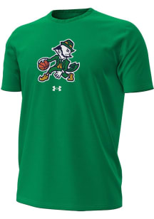 Under Armour Notre Dame Fighting Irish Green Basketball Leprechaun Short Sleeve T Shirt