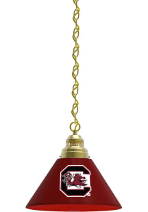 South Carolina Gamecocks Single Gold Billiard Lamp