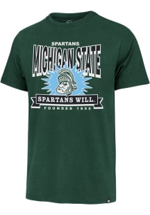 47 Michigan State Spartans Green Twelve Six Franklin Short Sleeve Fashion T Shirt