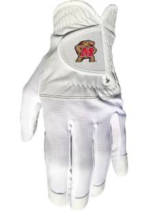 Maryland Terrapins White Cool Mesh Golf Gloves