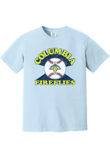 Summit Sportswear Columbia Fireflies Womens Light Blue Soft Arch Short Sleeve T-Shirt