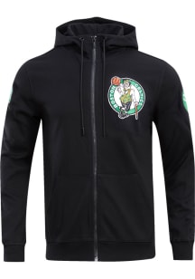 Pro Standard Boston Celtics Mens Black Chenille Long Sleeve Zip Fashion
