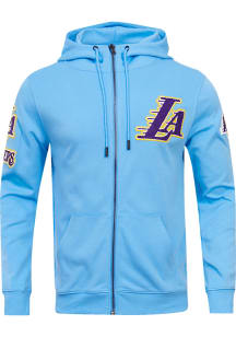 Pro Standard Los Angeles Lakers Mens Blue Chenille Long Sleeve Zip Fashion