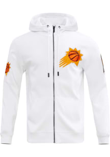Pro Standard Phoenix Suns Mens White Chenille Long Sleeve Zip Fashion