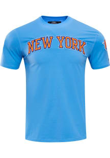 Pro Standard New York Knicks Blue Chenille Short Sleeve Fashion T Shirt