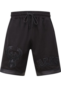 Pro Standard Milwaukee Bucks Mens Black Tonal Shorts